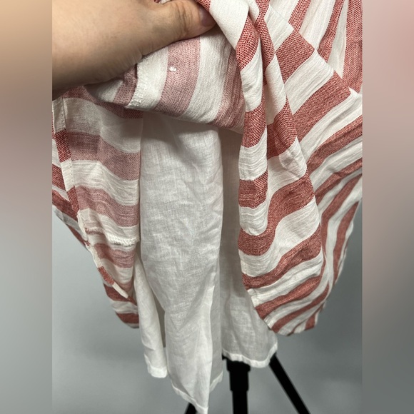 Nwt Essue Macy Blackwell Pink White Hotel Striped ButtonUp open back Dress sz S - Picture 8 of 15